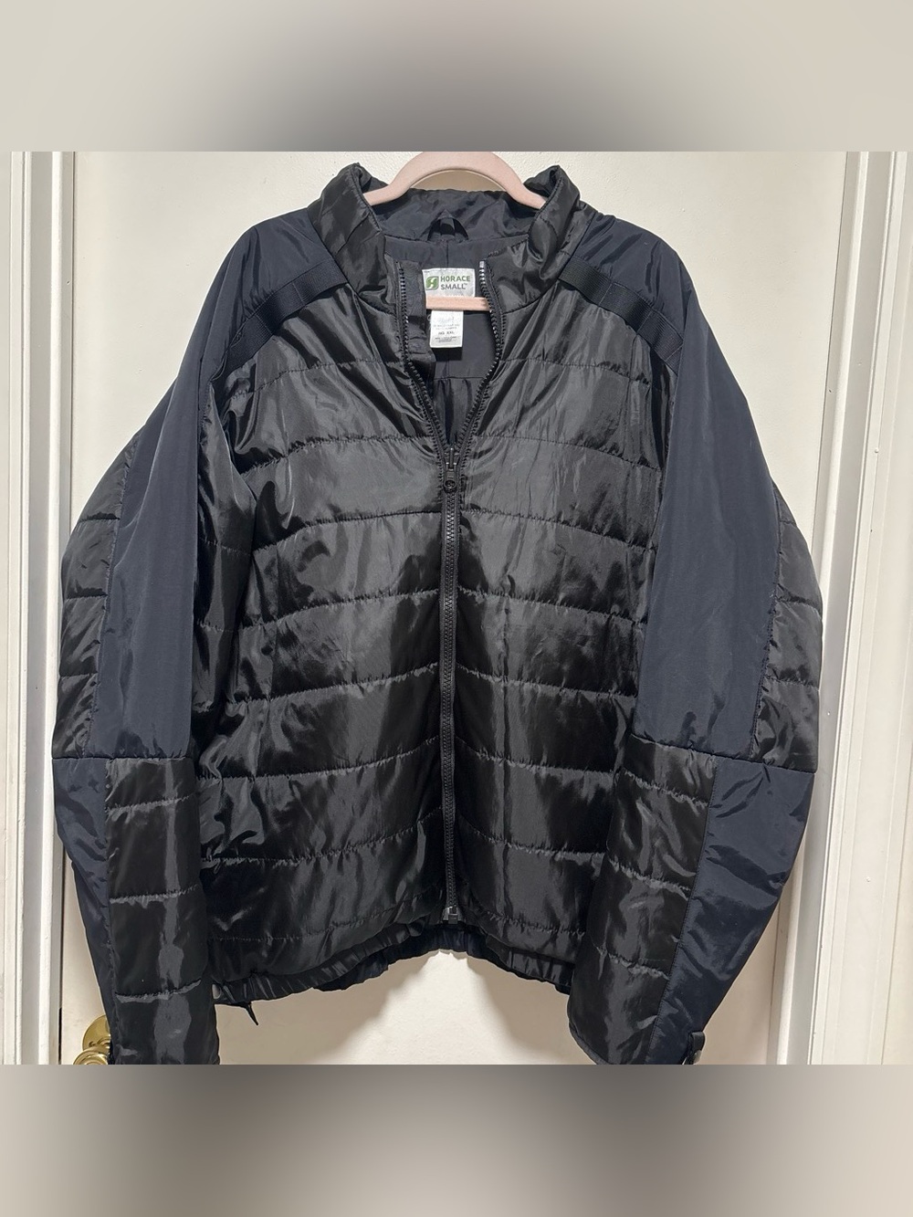 Horace Men’s Black Quilted Lightweight Jacket XXL bomber puffer coat primaloft